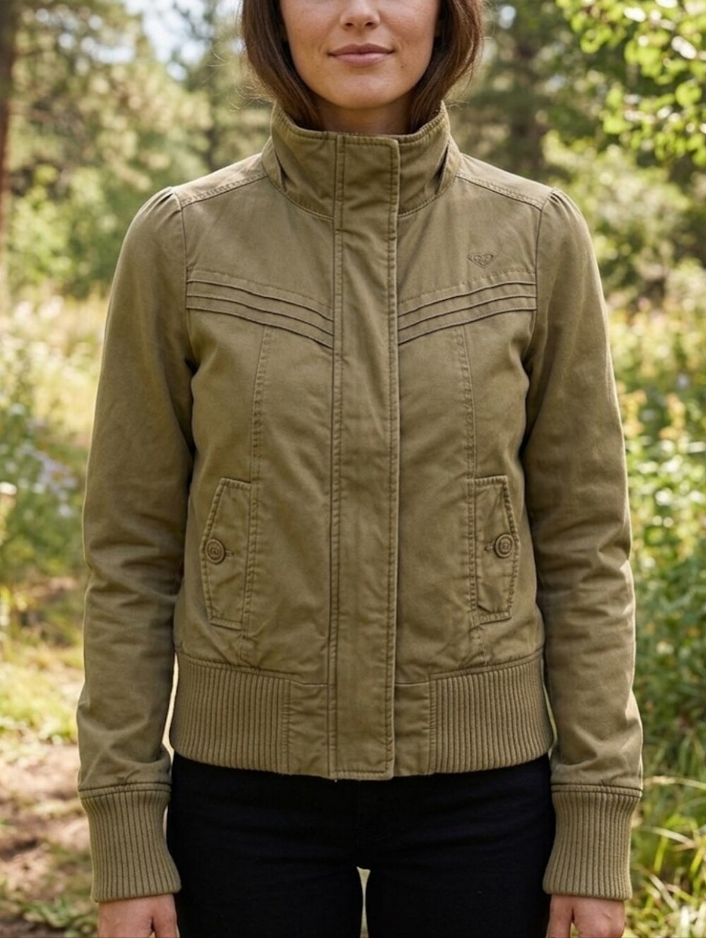 Roxy Zip Jacket Coat Size Small